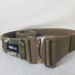 Belt 2" Exnumbris Arid Frog/Desert Tan/Coyote Brown Buckle size SM military